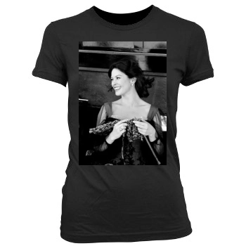 Catherine Zeta-Jones Women's Junior Cut Crewneck T-Shirt