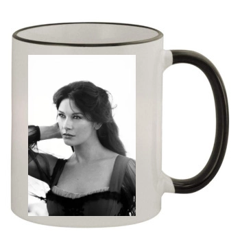 Catherine Zeta-Jones 11oz Colored Rim & Handle Mug