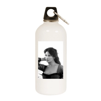 Catherine Zeta-Jones White Water Bottle With Carabiner