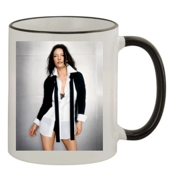 Catherine Zeta-Jones 11oz Colored Rim & Handle Mug