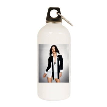 Catherine Zeta-Jones White Water Bottle With Carabiner