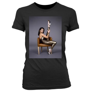 Catherine Zeta-Jones Women's Junior Cut Crewneck T-Shirt