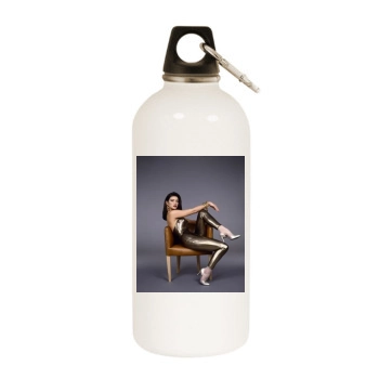 Catherine Zeta-Jones White Water Bottle With Carabiner