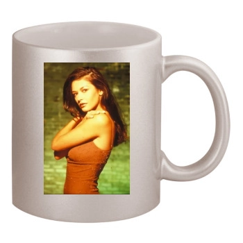 Catherine Zeta-Jones 11oz Metallic Silver Mug