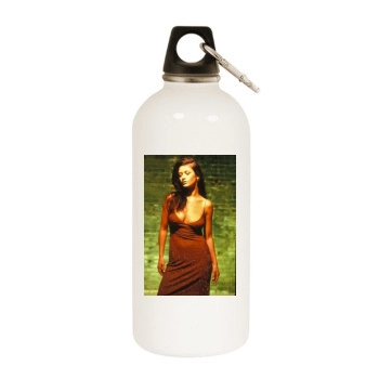 Catherine Zeta-Jones White Water Bottle With Carabiner