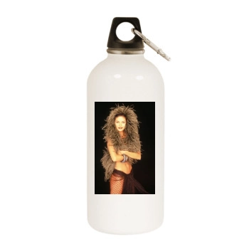 Catherine Zeta-Jones White Water Bottle With Carabiner