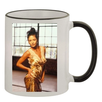 Catherine Zeta-Jones 11oz Colored Rim & Handle Mug