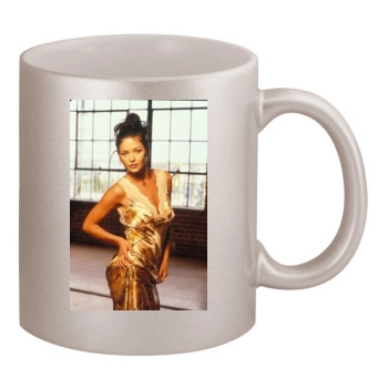 Catherine Zeta-Jones 11oz Metallic Silver Mug