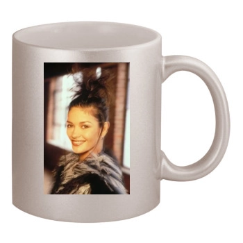 Catherine Zeta-Jones 11oz Metallic Silver Mug