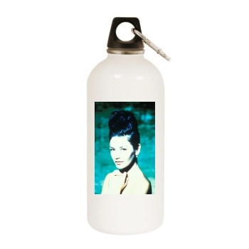 Catherine Zeta-Jones White Water Bottle With Carabiner