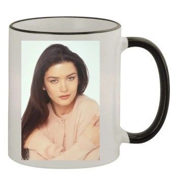 Catherine Zeta-Jones 11oz Colored Rim & Handle Mug