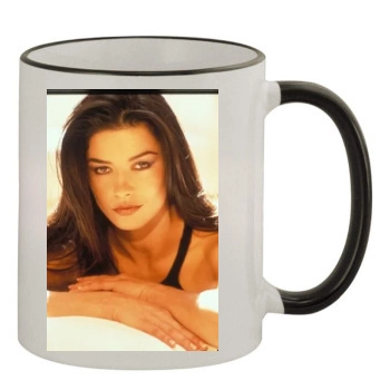 Catherine Zeta-Jones 11oz Colored Rim & Handle Mug