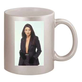 Catherine Zeta-Jones 11oz Metallic Silver Mug