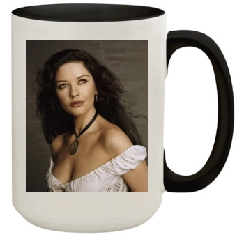 Catherine Zeta-Jones 15oz Colored Inner & Handle Mug