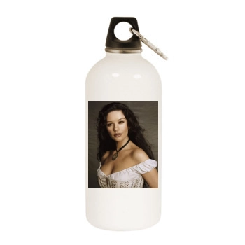 Catherine Zeta-Jones White Water Bottle With Carabiner