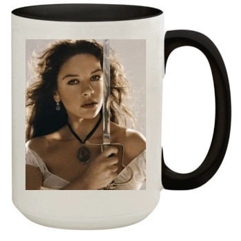 Catherine Zeta-Jones 15oz Colored Inner & Handle Mug