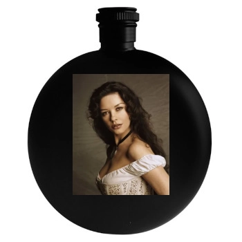 Catherine Zeta-Jones Round Flask