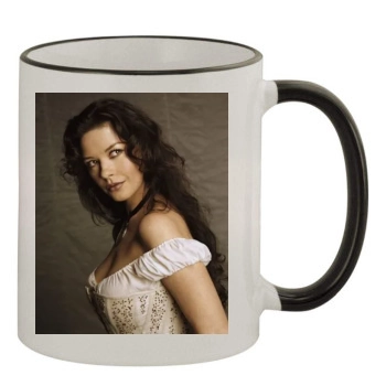 Catherine Zeta-Jones 11oz Colored Rim & Handle Mug