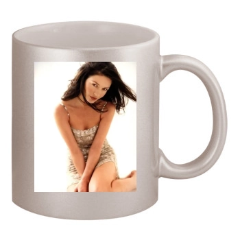 Catherine Zeta-Jones 11oz Metallic Silver Mug