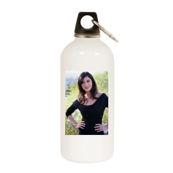 Catherine Zeta-Jones White Water Bottle With Carabiner