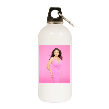 Catherine Zeta-Jones White Water Bottle With Carabiner