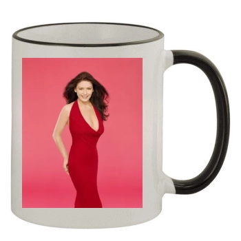 Catherine Zeta-Jones 11oz Colored Rim & Handle Mug