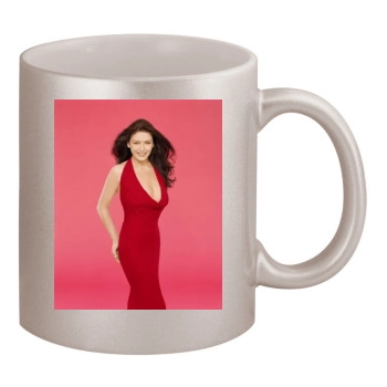 Catherine Zeta-Jones 11oz Metallic Silver Mug