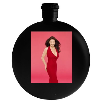 Catherine Zeta-Jones Round Flask