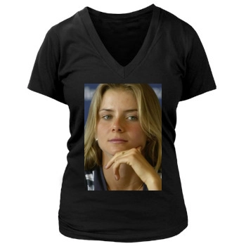 Daniela Hantuchova Women's Deep V-Neck TShirt