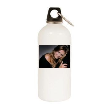 Daniela Hantuchova White Water Bottle With Carabiner