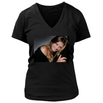 Daniela Hantuchova Women's Deep V-Neck TShirt