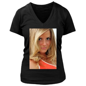 Daniela Hantuchova Women's Deep V-Neck TShirt