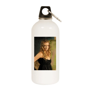 Daniela Hantuchova White Water Bottle With Carabiner