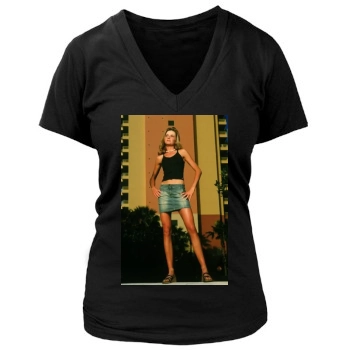 Daniela Hantuchova Women's Deep V-Neck TShirt