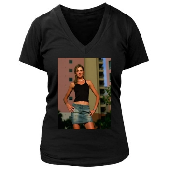 Daniela Hantuchova Women's Deep V-Neck TShirt