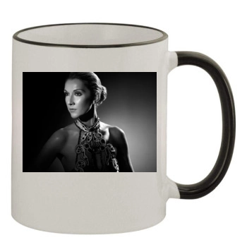 Celine Dion 11oz Colored Rim & Handle Mug