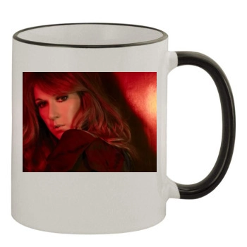 Celine Dion 11oz Colored Rim & Handle Mug