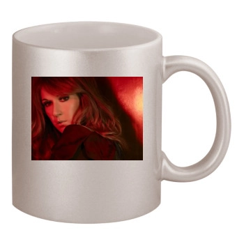 Celine Dion 11oz Metallic Silver Mug