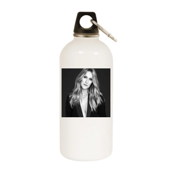 Celine Dion White Water Bottle With Carabiner