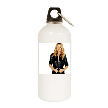 Celine Dion White Water Bottle With Carabiner