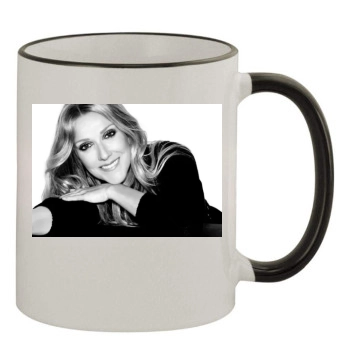 Celine Dion 11oz Colored Rim & Handle Mug