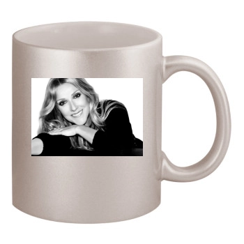 Celine Dion 11oz Metallic Silver Mug