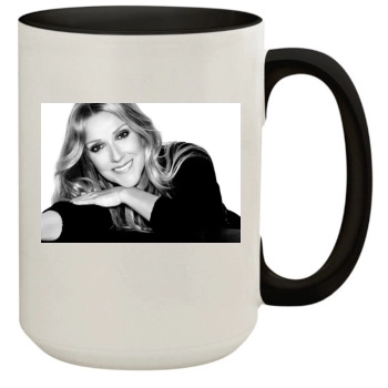 Celine Dion 15oz Colored Inner & Handle Mug