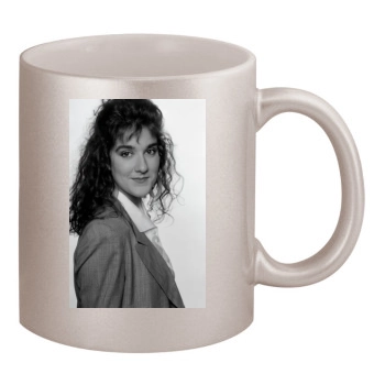 Celine Dion 11oz Metallic Silver Mug