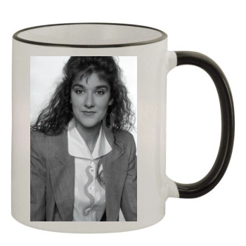 Celine Dion 11oz Colored Rim & Handle Mug