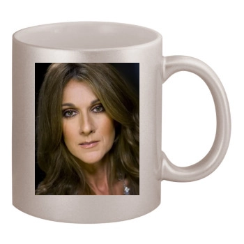 Celine Dion 11oz Metallic Silver Mug