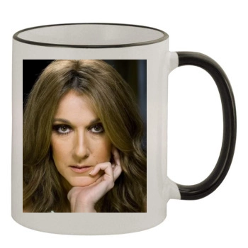 Celine Dion 11oz Colored Rim & Handle Mug