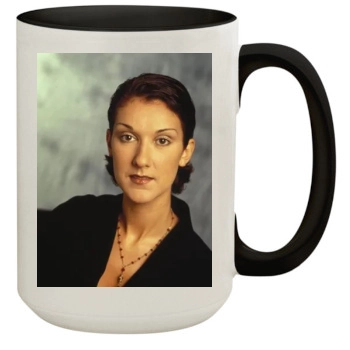 Celine Dion 15oz Colored Inner & Handle Mug