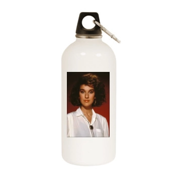 Celine Dion White Water Bottle With Carabiner