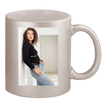 Celine Dion 11oz Metallic Silver Mug